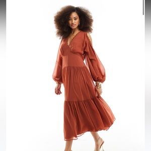 Rust Maxi Dress size 6